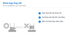 Khóa kẹp ống nối bộ vòi lavabo TOTO TLE20SS2A