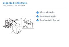 Đóng nắp bộ điều khiển TOTO TLE20SS2A