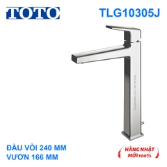 Vòi lavabo TOTO TLG10305J GB thân cao, đầu xả240mm và tầm vươn166mm