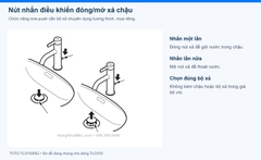 TOTO TLG10305J – Nút nhấn điều khiển đóng/mở xả chậu