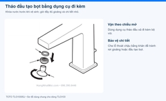 TOTO TLG10305J – Tháo đầu tạo bọt bằng dụng cụ đi kèm