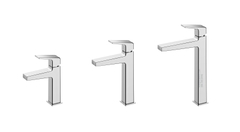 Thiết kế chrome của dòng GB với ba chiều cao. Mẫu trong bài là phiên bản thân cao; các bản thấp hơn không nằm trong bộ vòi.