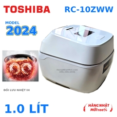 Nồi cơm Toshiba RC-10ZWW(W) 1L – Chân không áp suất IH, màu trắng