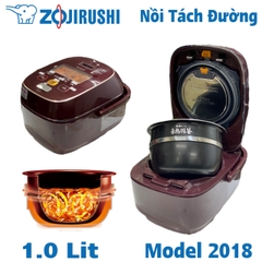 Nồi Cơm Điện Tách Đường Cao Tần Áp Suất Zojirushi NW-JS10 2nd 98% Nội địa Nhật