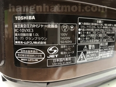 Nồi cơm điện Cao tần IH Áp suất Hút chân không Toshiba RC-10VXE3 Xoong chuông 2nd 95%