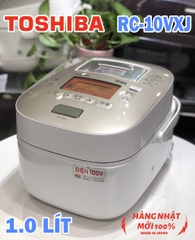 Nồi cơm điện Cao Tần Áp Suất Hút chân không Toshiba RC-10VXJ Xoong chuông mới 95%