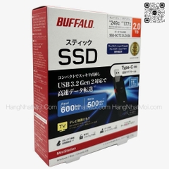 Ổ Cứng Di Động SSD Siêu nhỏ Chính Hãng Buffalo USB3.2 Gen2 SSD-PUT2.0U3B- Nội Địa Nhật