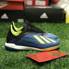 Giày Bóng Đá Adidas X Tango 18+ Xanh Biển Vàng TF