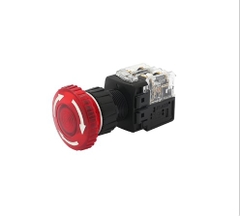 Control switch/Lamp emergency push lock turn reset/Đặt lại khóa xoay để dừng khẩn cấp chiếu sáng- KG Series ø25