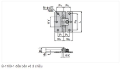 Bản lề mô-men xoắn phẳng (B-1109 series / Thép không rỉ)