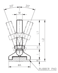 Chân tăng chỉnh chịu lực A-MAR/A-MASR series