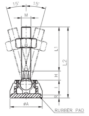 Chân tăng chỉnh chịu lực A-MAZR series