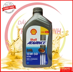 thung-nhot-shell-advance-ultra-15w50-1l-danh-cho-xe-phan-khoi-lon-nhap-khau-thai