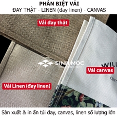 Túi linen họa tiết trống đồng, chống nước, có khóa kéo - M3306 (linen trống đồng)