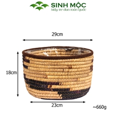Chậu cây lục bình, chậu cây trang trí, giỏ lục bình, chậu cây để bàn, decor chụp ảnh Sinh Mộc - M1022