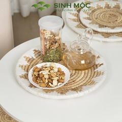 Đĩa lục bình, Decor lục bình, decor treo tường, decor trang trí phòng khách Sinh Mộc - M2007