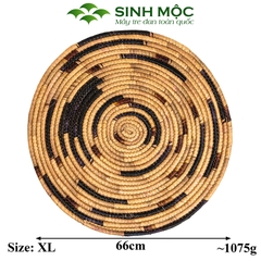 Đĩa treo tường trang trí phòng khách, phòng làm việc, miếng lót lục bình, decor trang trí Sinh Mộc - M2008