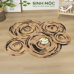 Đĩa treo tường trang trí phòng khách, phòng làm việc, miếng lót lục bình, decor trang trí Sinh Mộc - M2008