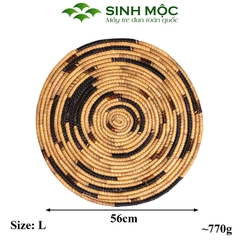 Đĩa treo tường trang trí phòng khách, phòng làm việc, miếng lót lục bình, decor trang trí Sinh Mộc - M2008
