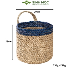 Giỏ cói, giỏ mây tre đan, giỏ cói trồng cây, Decor đựng đồ - M1005