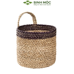 Giỏ cói, giỏ mây tre đan, giỏ cói trồng cây, Decor đựng đồ - M1005