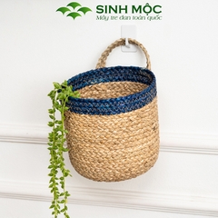 Giỏ cói, giỏ mây tre đan, giỏ cói trồng cây, Decor đựng đồ - M1005