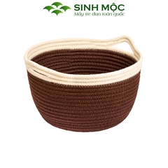 Giỏ đựng quần áo cao cấp, giỏ cotton đựng đồ, đựng đồ cá nhân Sinh Mộc - M1033