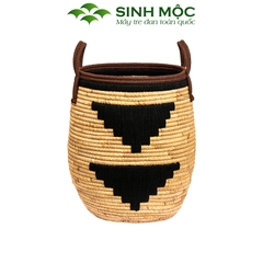 Giỏ đựng đồ đa năng, giỏ lục bình cao cấp, chậu cây trang trí phong cách vintage Sinh Mộc - M1027