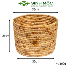 Giỏ đựng đồ đa năng, giỏ lục bình, chậu cây trang trí, decor lục bình, decor phòng khách Sinh Mộc - M1015