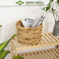 Giỏ đựng đồ đa năng, giỏ lục bình, chậu cây trang trí, decor lục bình, decor phòng khách Sinh Mộc - M1015