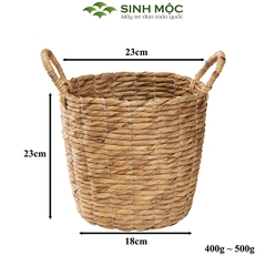 Giỏ lục bình đựng đồ, giỏ đựng quần áo, sọt lục bình, giỏ dựng đồ giặt, giỏ đựng đồ đa năng - M1012