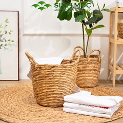 Giỏ lục bình đựng đồ, giỏ đựng quần áo, sọt lục bình, giỏ dựng đồ giặt, giỏ đựng đồ đa năng - M1012