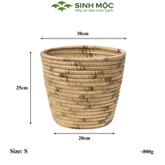 Giỏ trồng cây lục bình, giỏ đựng đồ, decor trang trí nhà cửa Sinh Mộc - M1035