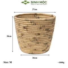 Giỏ trồng cây lục bình, giỏ đựng đồ, decor trang trí nhà cửa Sinh Mộc - M1035