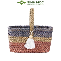 {Hot} Giỏ decor đựng đồ văn phòng, giỏ picnic, đi biển, dã ngoại, giỏ vintage, giỏ cói đựng đồ - M1011
