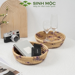 [Giá xưởng] Khay lục bình, decor lục bình, khay đựng đồ đa năng, decor bàn ăn, trang trí phòng khách Sinh Mộc  - M1025