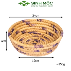 [Giá xưởng] Khay lục bình, decor lục bình, khay đựng đồ đa năng, decor bàn ăn, trang trí phòng khách Sinh Mộc  - M1025