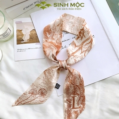 Khăn lụa 26 chữ cái, khăn buộc túi, khăn quấn túi - M4003