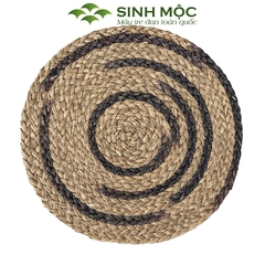 Miếng lót cốc pha xanh rêu, lót cói bàn ăn, lót cốc, lót ly, decor chụp ảnh sản phẩm - M2011