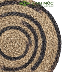 Miếng lót cốc pha xanh rêu, lót cói bàn ăn, lót cốc, lót ly, decor chụp ảnh sản phẩm - M2011