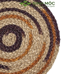 Decor bàn ăn đa năng, miếng lót ly, tấm lót cốc chất liệu cói Sinh Mộc - M2006