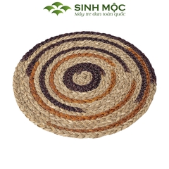 Decor bàn ăn đa năng, miếng lót ly, tấm lót cốc chất liệu cói Sinh Mộc - M2006