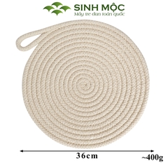 Miếng lót cotton trắng sang trọng, tấm lót bàn ăn cotton, decor trang trí chụp ảnh sản phẩm Sinh Mộc - M2013