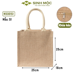 Túi đay linen, túi cói, túi xách, túi đi biển - M3301 (Đay linen)