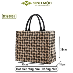 Túi đay cỡ lớn, túi đay to, túi đi làm, túi đựng đồ, Sinh Mộc - M3608