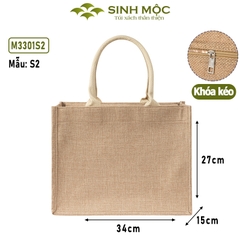 Túi đay linen, túi cói, túi xách, túi đi biển - M3301 (Đay linen)
