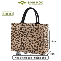 Túi đay cỡ lớn, túi đay to, túi đi làm, túi đựng đồ, Sinh Mộc - M3608