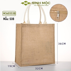 Túi cói, túi đi biển, túi chống nước, túi có khóa (Có khóa) - M3603