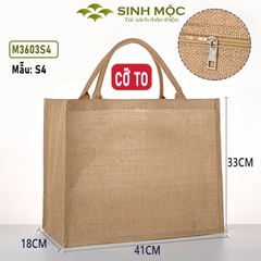 Túi đay cỡ to, túi cỡ lớn có khóa - M3603B (có khóa)