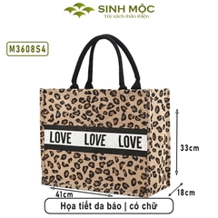 Túi đay cỡ lớn, túi đay to, túi đi làm, túi đựng đồ, Sinh Mộc - M3608